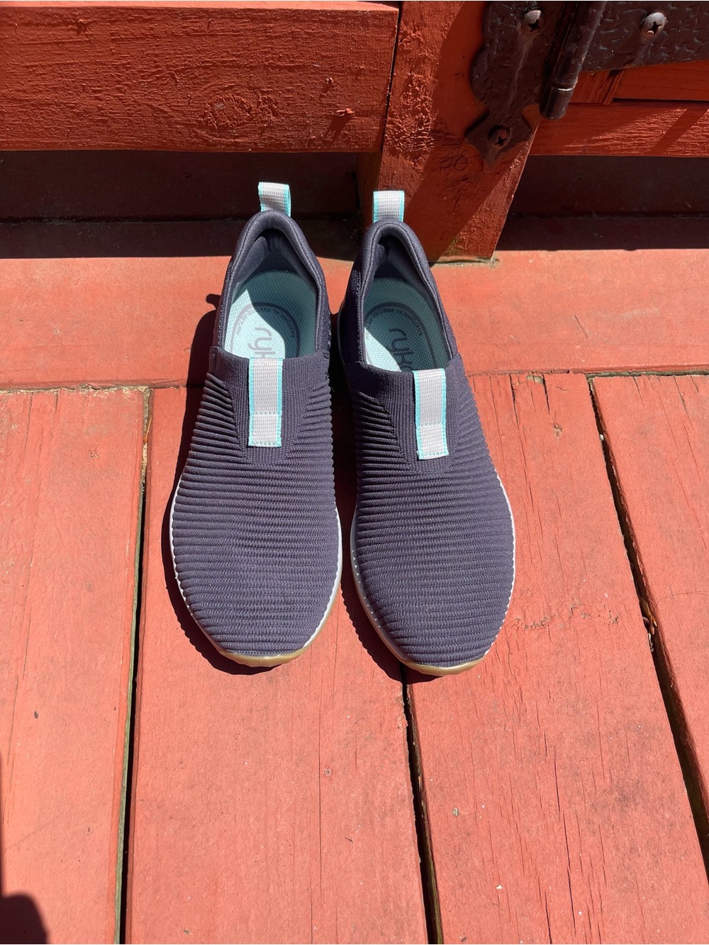 Ryka NWOT Slip-On Athletic Sneakers in Navy with Light Blue Accents *Never Worn* - Picture 2 of 3